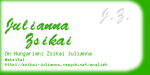 julianna zsikai business card